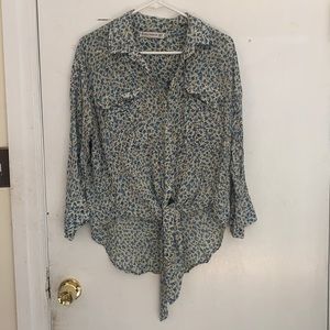 Faithfull flowered button-down blouse